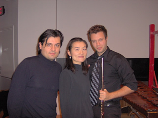 with Composer Mr.Cavallone and Flutist Mr.Scirri