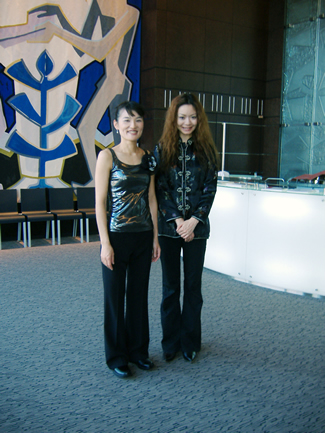 After the concert with Maya 